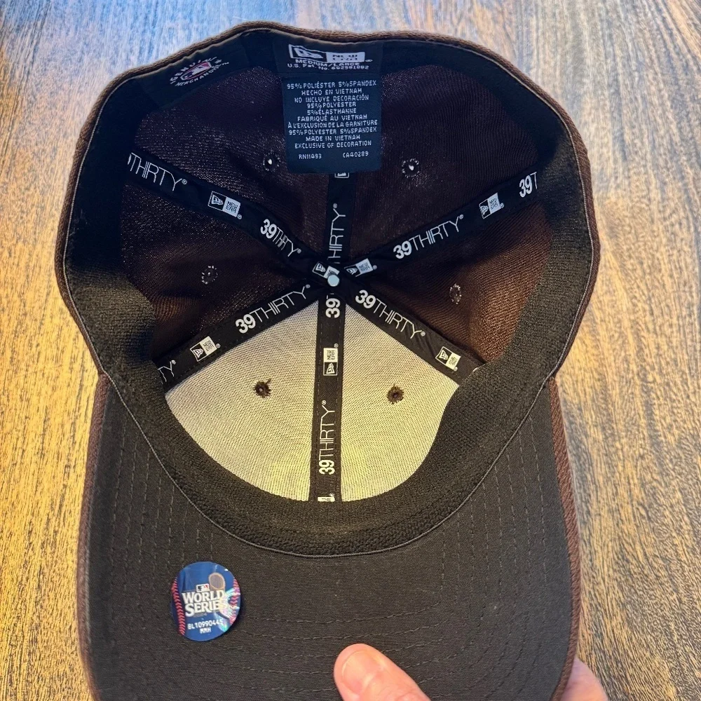 Men's New Era Brown San Diego Padres 2024 MLB Postseason Side Patch 39THIRTY